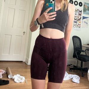 NWOT Lululemon Athletica Purple Bike Shorts High-Waisted